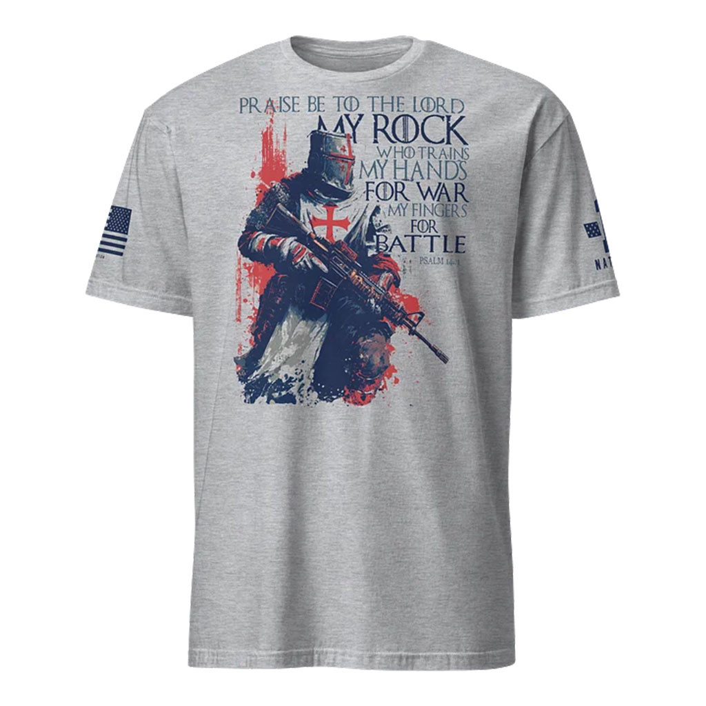 1 Nation Design Merch 2026 Templar Battle T-Shirt Patriotic Shirt Gift For Fathers - Kdjoy 1 Nation Design Merch 2026 Templar Battle T-Shirt Patriotic Shirt Gift For Fathers - Kdjoy