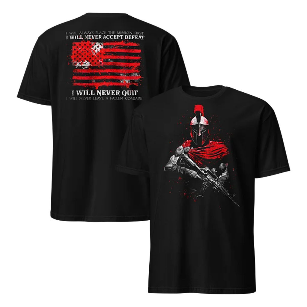 1 Nation Design Merch 2026 Warrior Ethos T-Shirt Veteran Gear Gift For Grandpa - Kdjoy 1 Nation Design Merch 2026 Warrior Ethos T-Shirt Veteran Gear Gift For Grandpa - Kdjoy