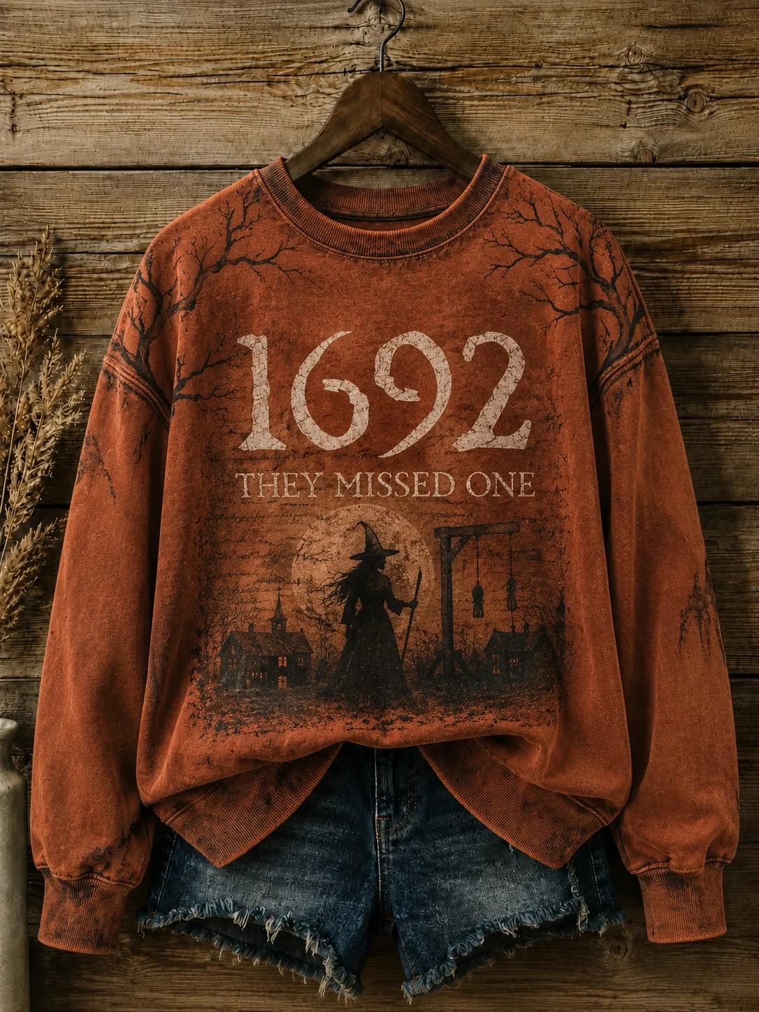 1692 They Missed One Sweatshirt Halloween Witch Clothing Cute Halloween Gifts - Kdjoy 1692 They Missed One Sweatshirt Halloween Witch Clothing Cute Halloween Gifts - Kdjoy