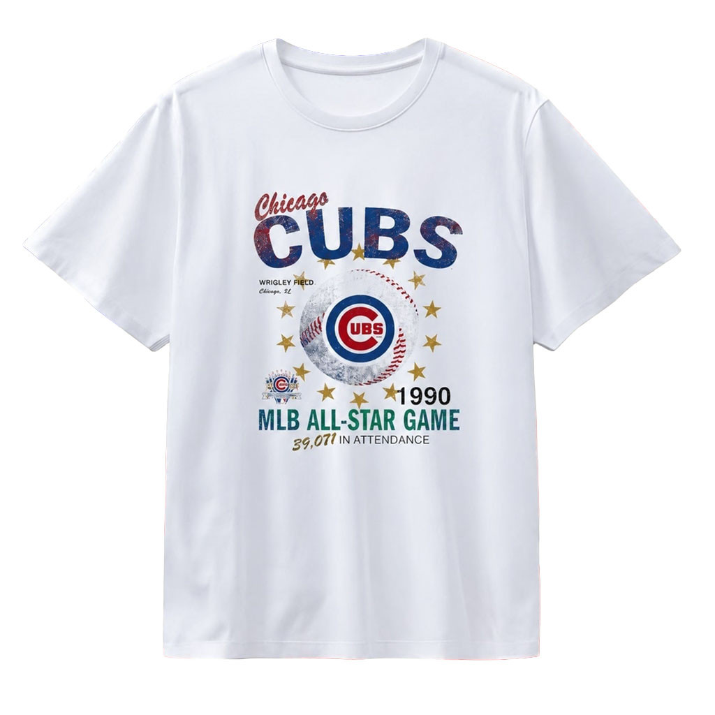 1990 Chicago Cubs All Star Game Wrigley Field Vintage T-Shirt Chicago Cubs Merch Fan Gifts - Kdjoy