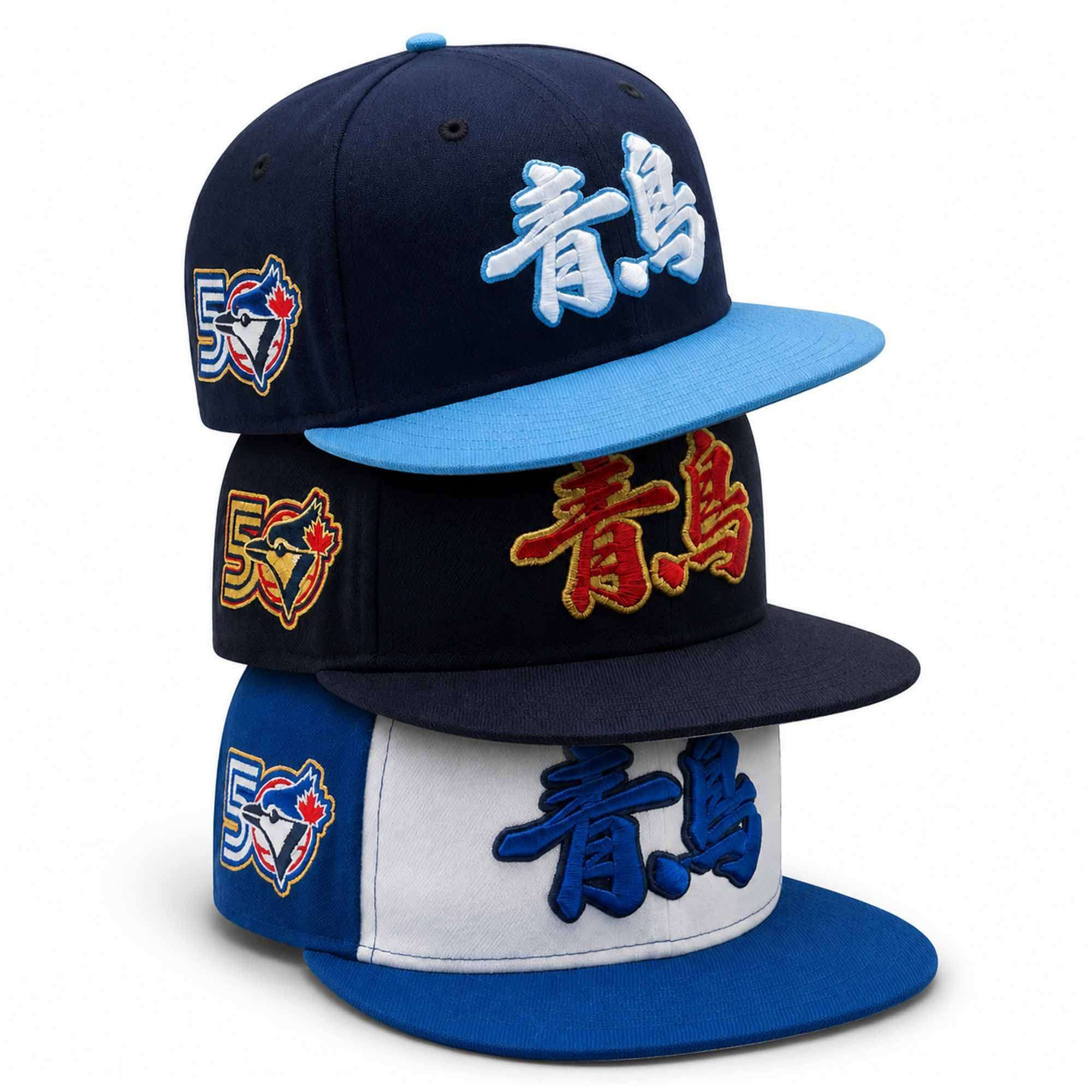 2026 Blue Jays Rising North Kanji Snapback Hat Embroidered Toronto Blue Jays Merch Fans Gifts - Kdjoy