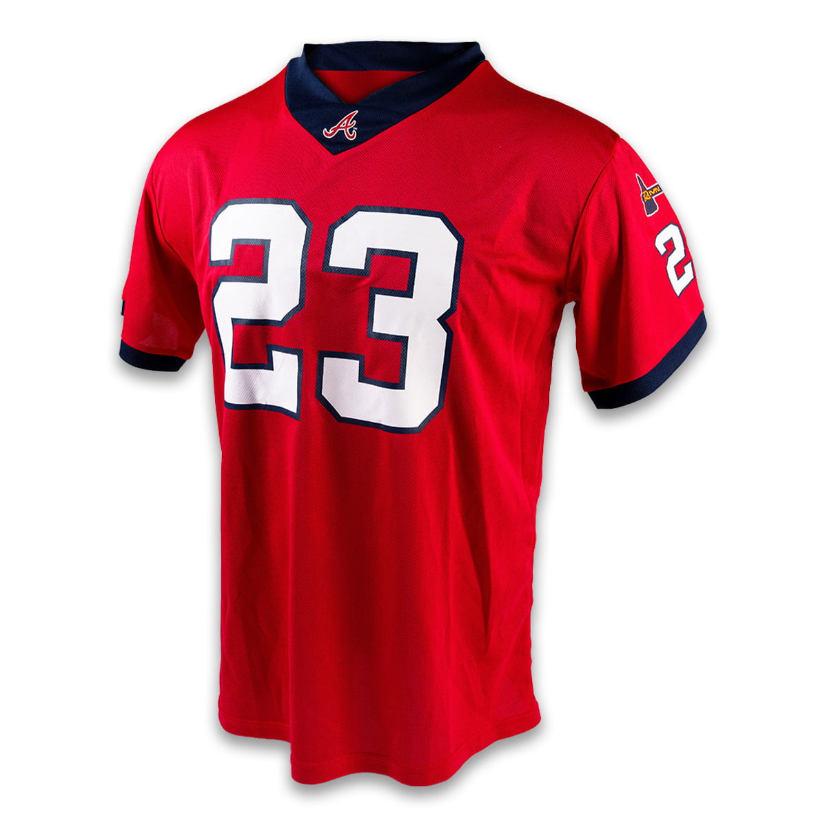 2026 Braves #23 Michael Harris II Football Jersey Braves Merch Baseball Enthusiast Gifts - Kdjoy