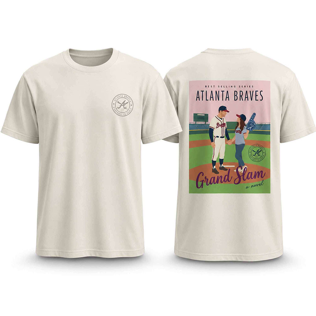 2026 Braves Books And Baseball T-Shirt Atlanta Braves Merch Gifts For Baseball Lovers - Kdjoy