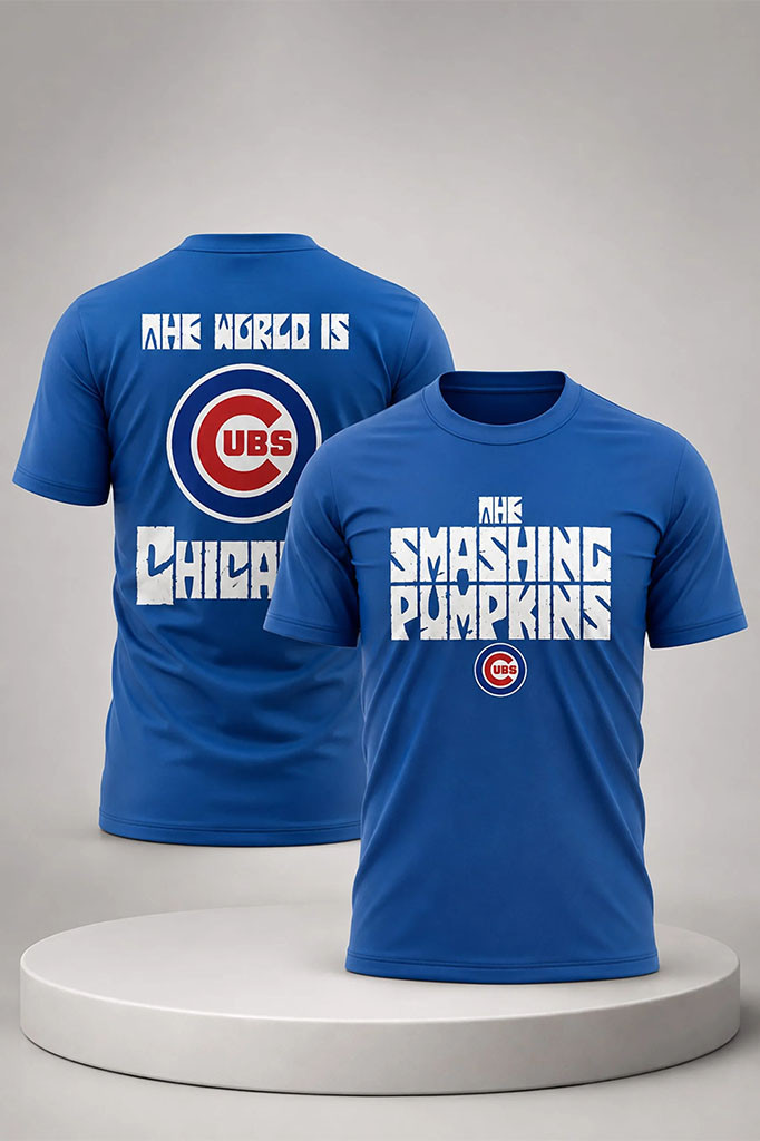 2026 Chicago Cubs The Smashing Pumpkins Shirt Cubs Merch Gifts For Baseball Fans - Kdjoy