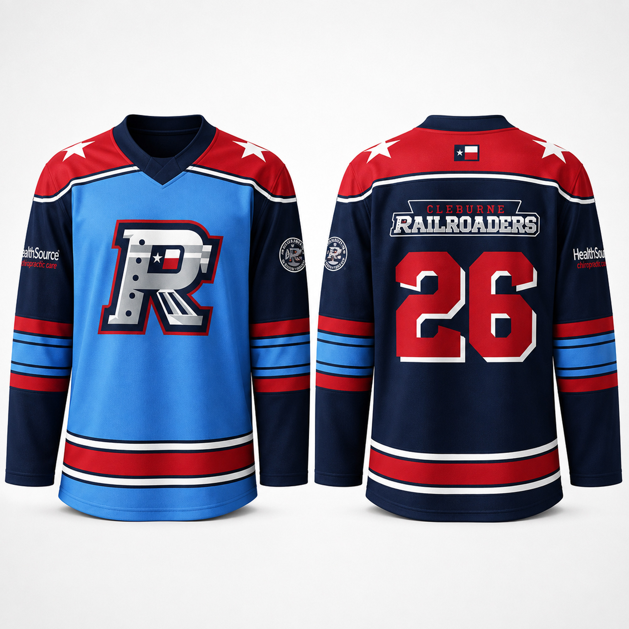 2026 Cleburne Railroaders Hockey Jersey Railroaders Merch Gifts For Baseball Fans - Kdjoy
