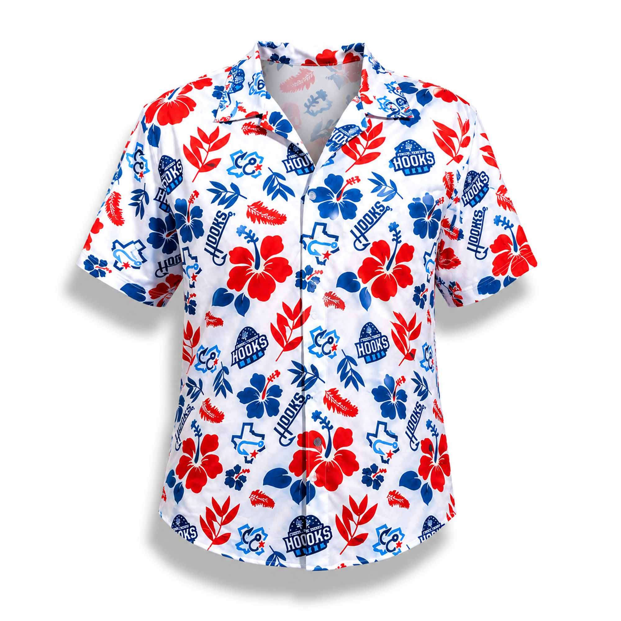 2026 Corpus Christi Hooks Hawaiian Shirt Hibiscus Floral Aloha Shirt Corpus Christi Hooks Merch - Kdjoy