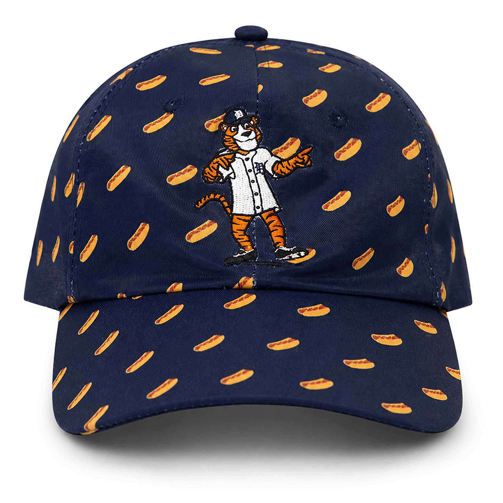 2026 Detroit Tigers Kids Hot Dog Hat Embroidered Tigers Merch Best Gifts For Baseball Fans - Kdjoy