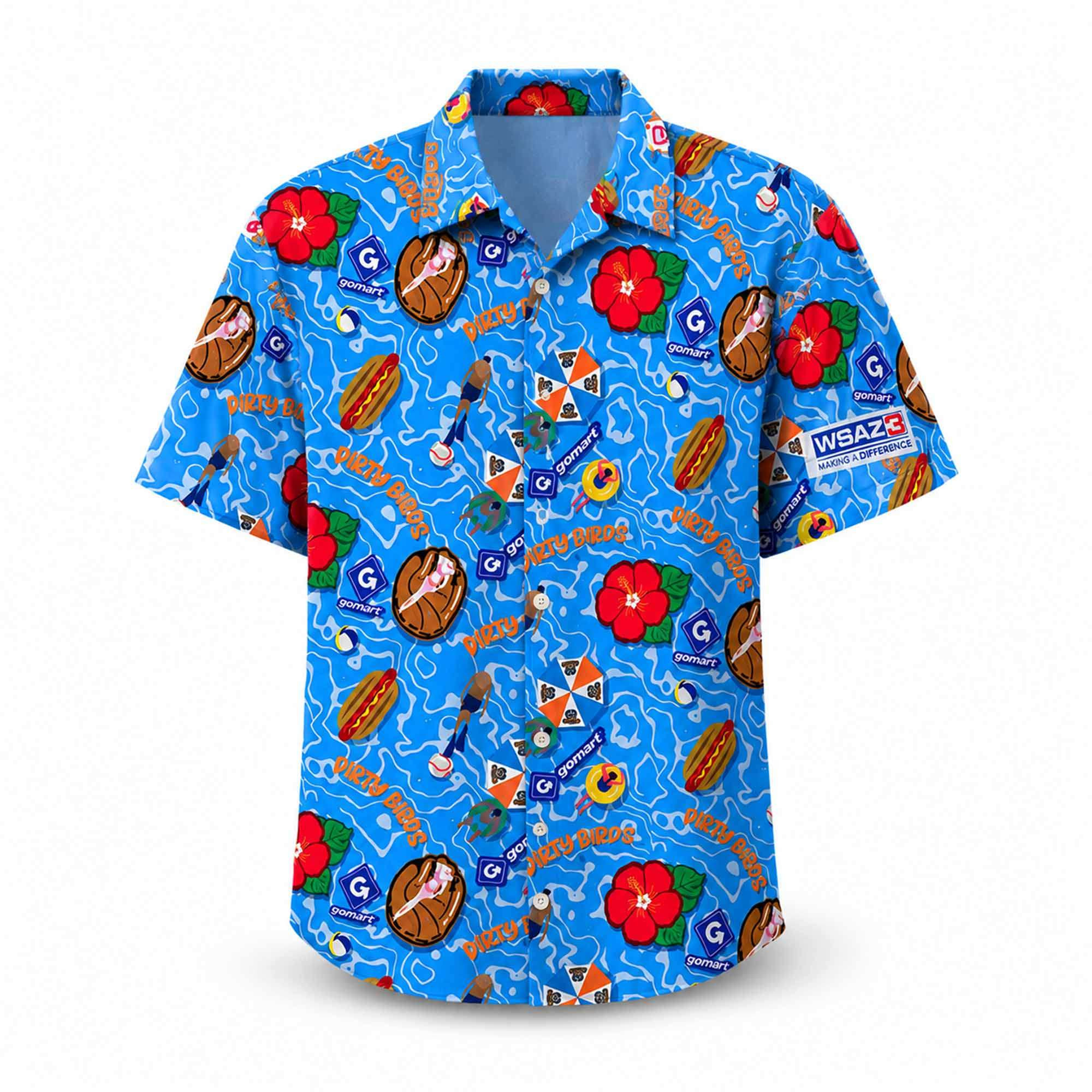 2026 Dirty Birds Hawaiian Shirt Charleston Dirty Birds Merch Aloha Shirt Gifts For Fans - Kdjoy
