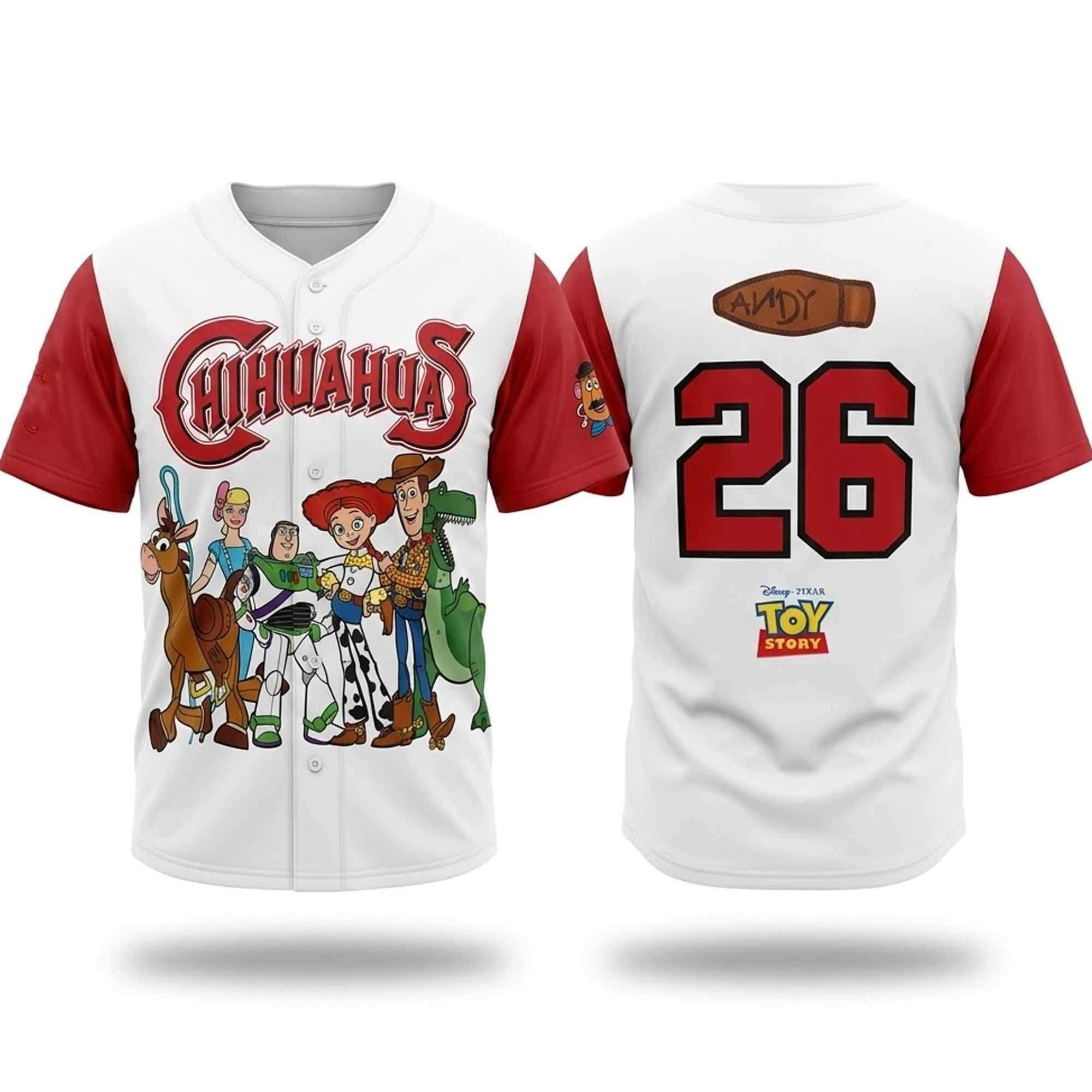 2026 El Paso Chihuahuas Toy Story Jersey Chihuahuas Merch Best Gifts For Baseball Lovers - Kdjoy