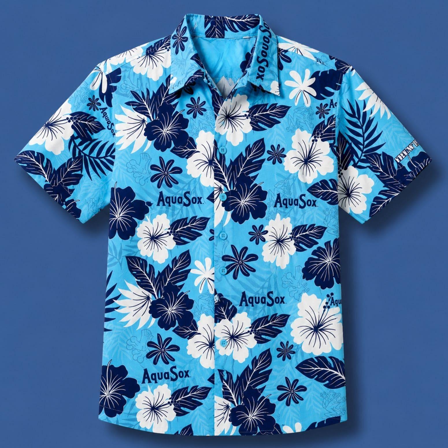 2026 Everett AquaSox Margaritaville Night Hawaiian Shirt Hibiscus Floral AquaSox Merch - Kdjoy 2026 Everett AquaSox Margaritaville Night Hawaiian Shirt Hibiscus Floral AquaSox Merch - Kdjoy