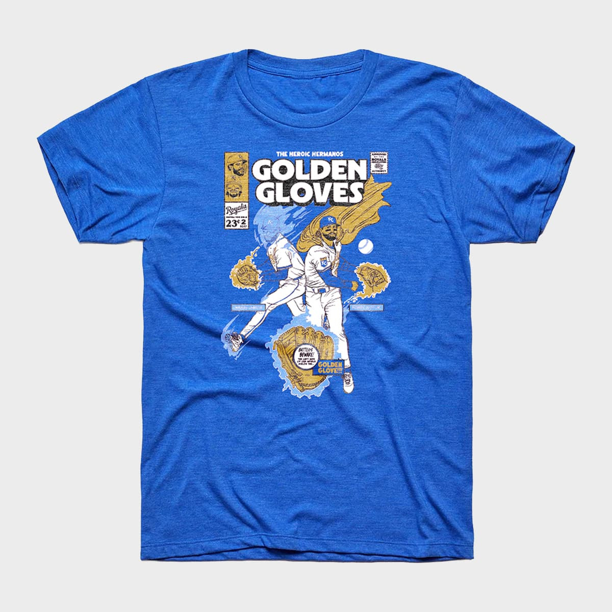 2026 Golden Gloves Royals T-Shirt The Heroic Hermanos Shirt Present For Baseball Lovers - Kdjoy