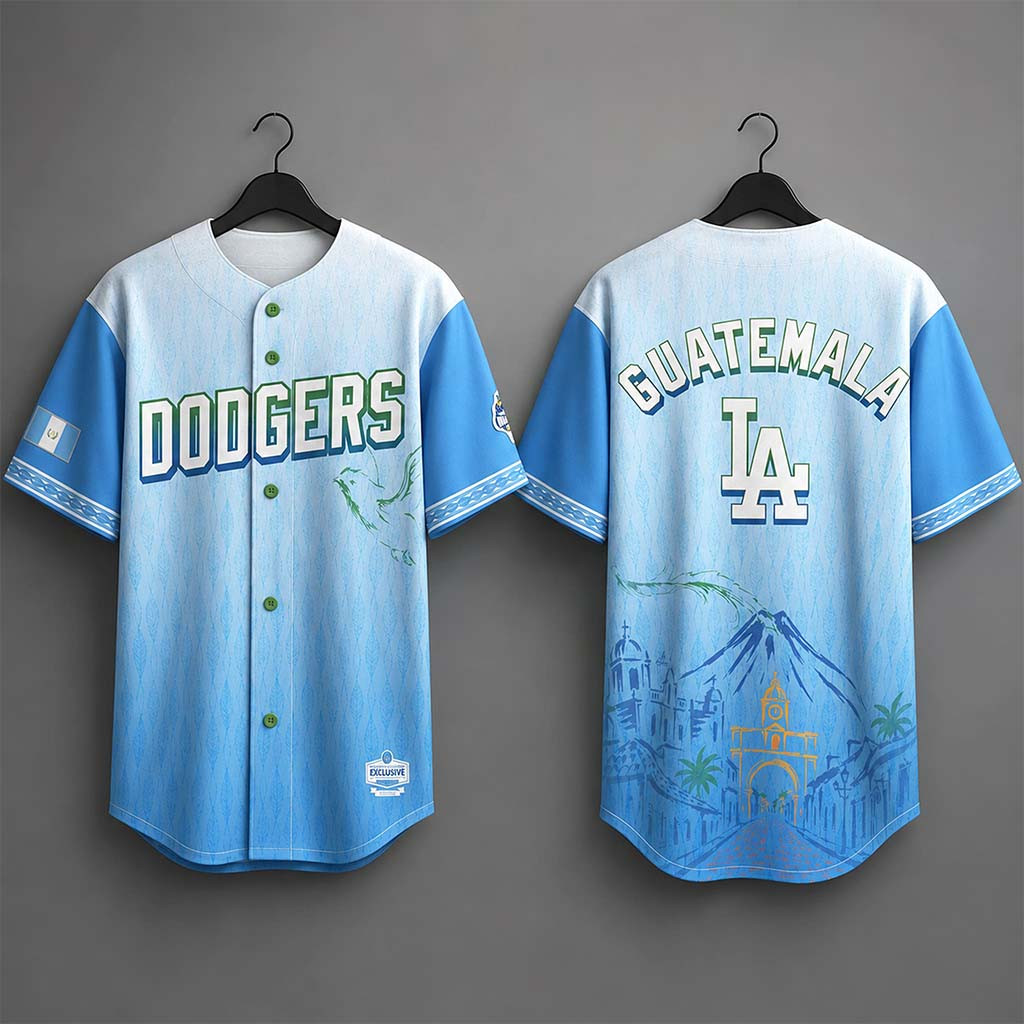 2026 Guatemala Dodgers Jersey Los Angeles Dodgers Merch Gifts For Baseball Fans - Kdjoy 2026 Guatemala Dodgers Jersey Los Angeles Dodgers Merch Gifts For Baseball Fans - Kdjoy