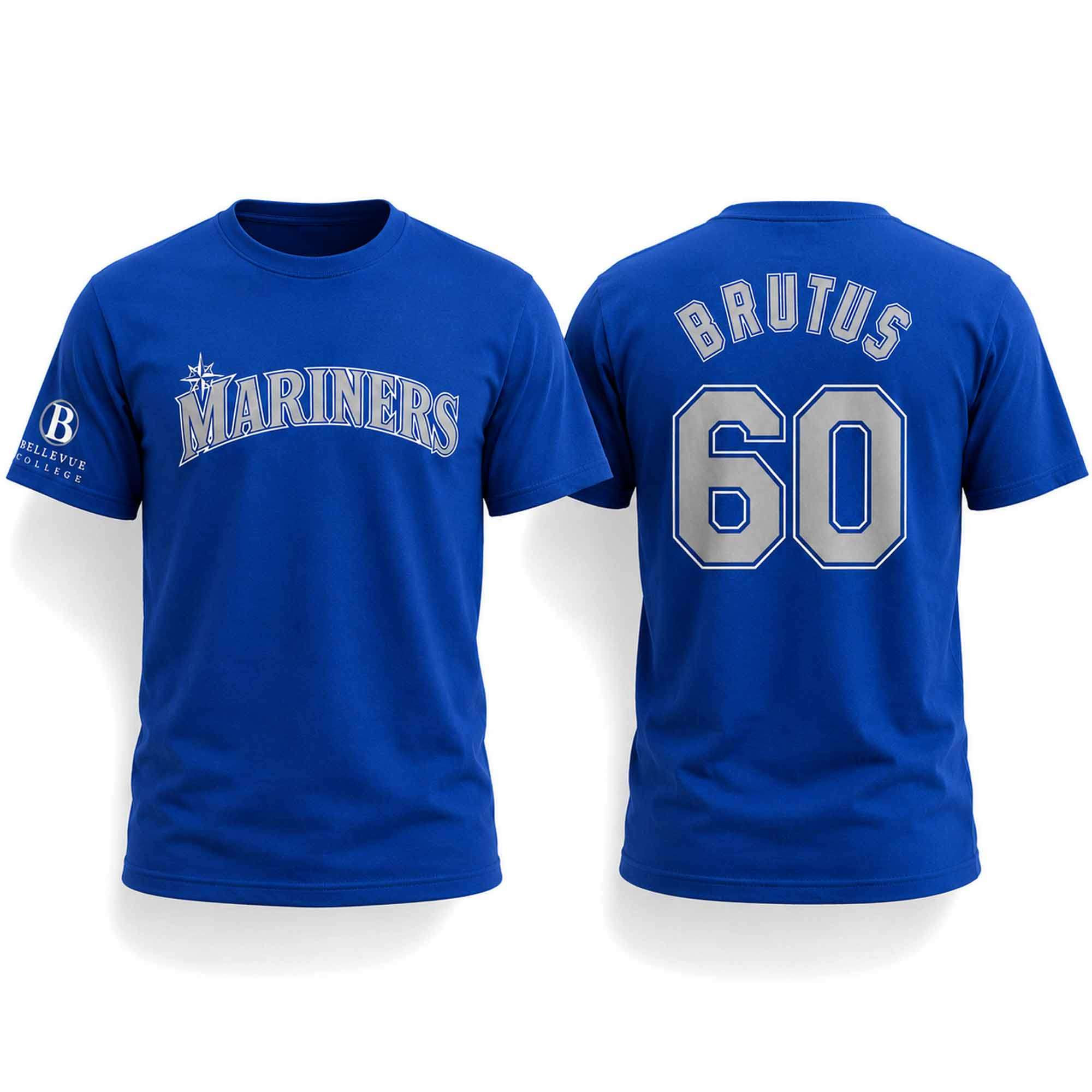 2026 Mariners Bellevue College T-Shirt Brutus #60 Seattle Mariners Merch Gift For Fans - Kdjoy