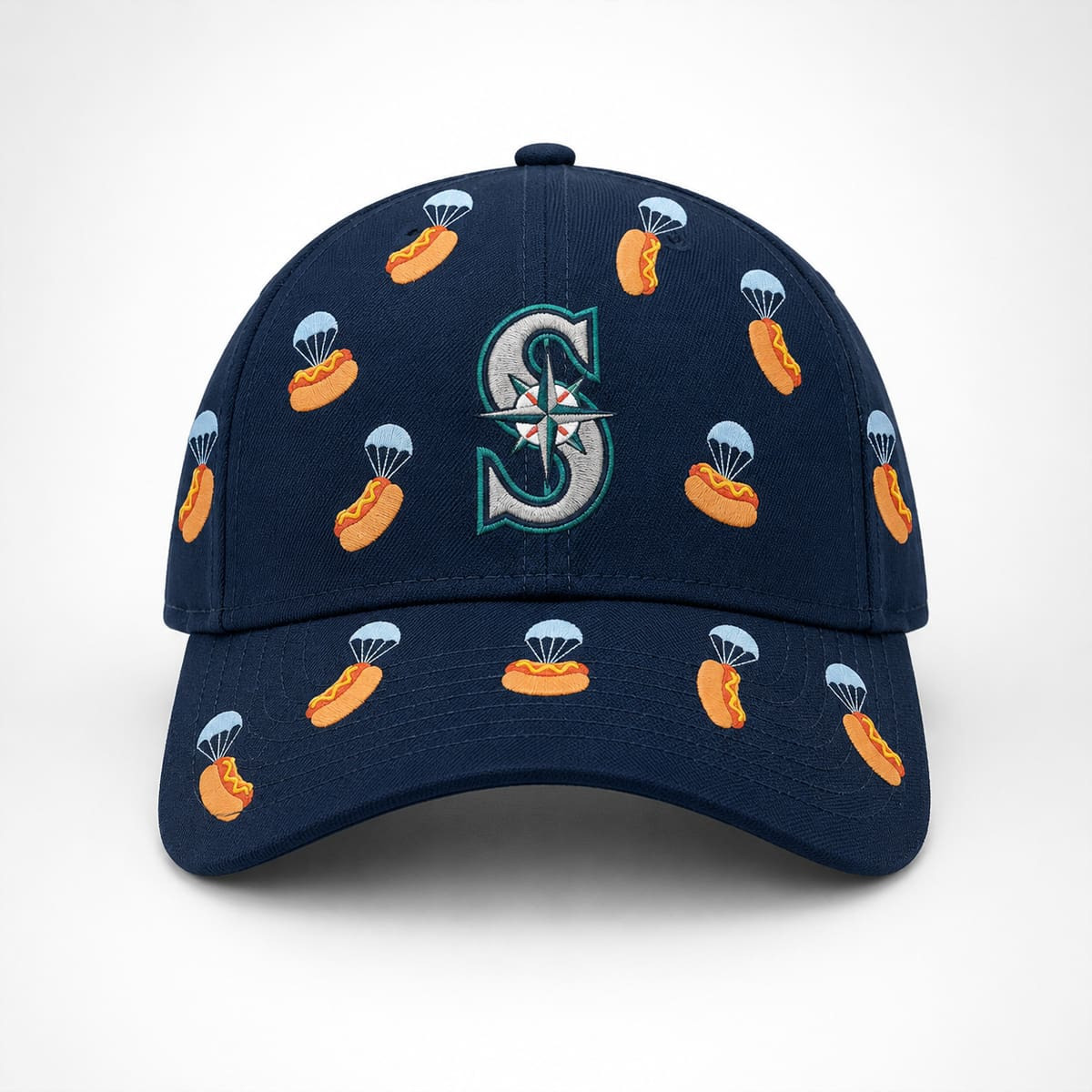2026 Mariners Hot Dog Hat Embroidered Seattle Mariners Merch Baseball Fan Gear Gift For Son - Kdjoy