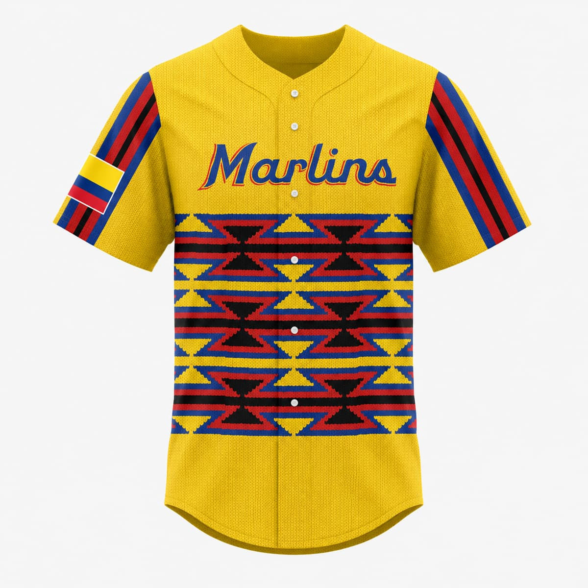 2026 Marlins Colombian Heritage Celebration Jersey Miami Marlins Merch Gifts For Fans - Kdjoy