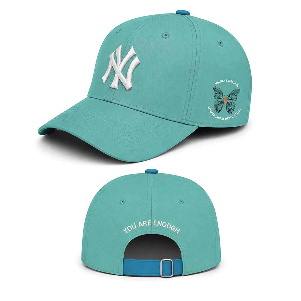2026 Morgan's Message X New York Yankees Hat Embroidered You Are Enough Cap Yankees Merch - Kdjoy