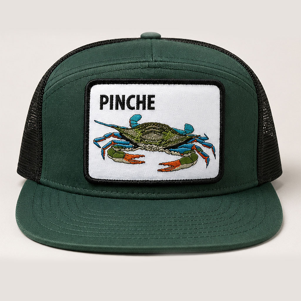 2026 New Blue Crab Pinche Trucker Snapback Hat Embroidered Birthday Gift For Husband - Kdjoy 2026 New Blue Crab Pinche Trucker Snapback Hat Embroidered Birthday Gift For Husband - Kdjoy
