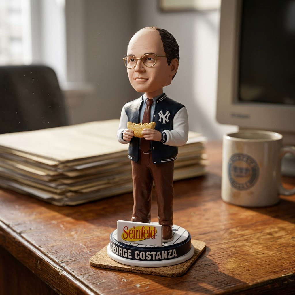 2026 New York Yankees Seinfeld George Costanza Calzone Funkp Pop 27 August Yankees Merch - Kdjoy