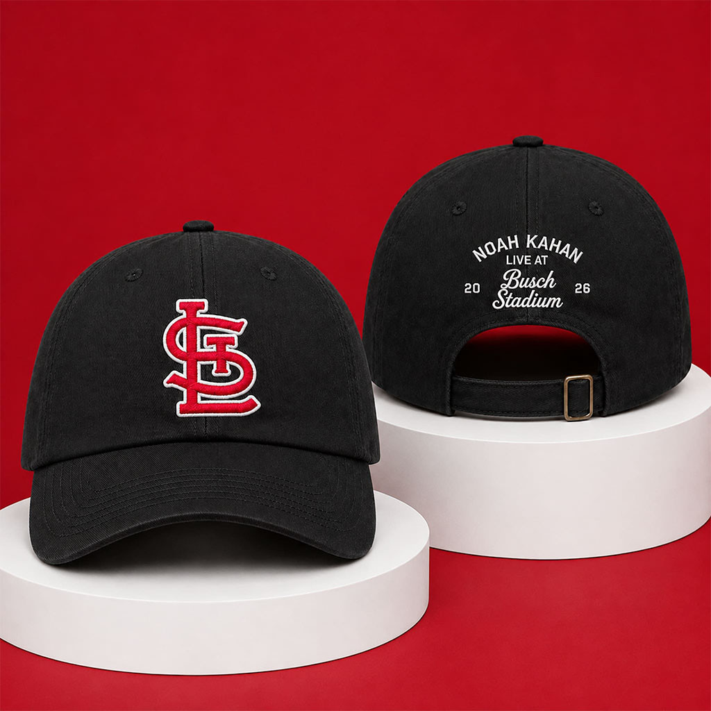2026 Noah Kahan ST Louis Busch Stadium Hat Embroidered Noah Kahan Merch Gifts For Him - Kdjoy