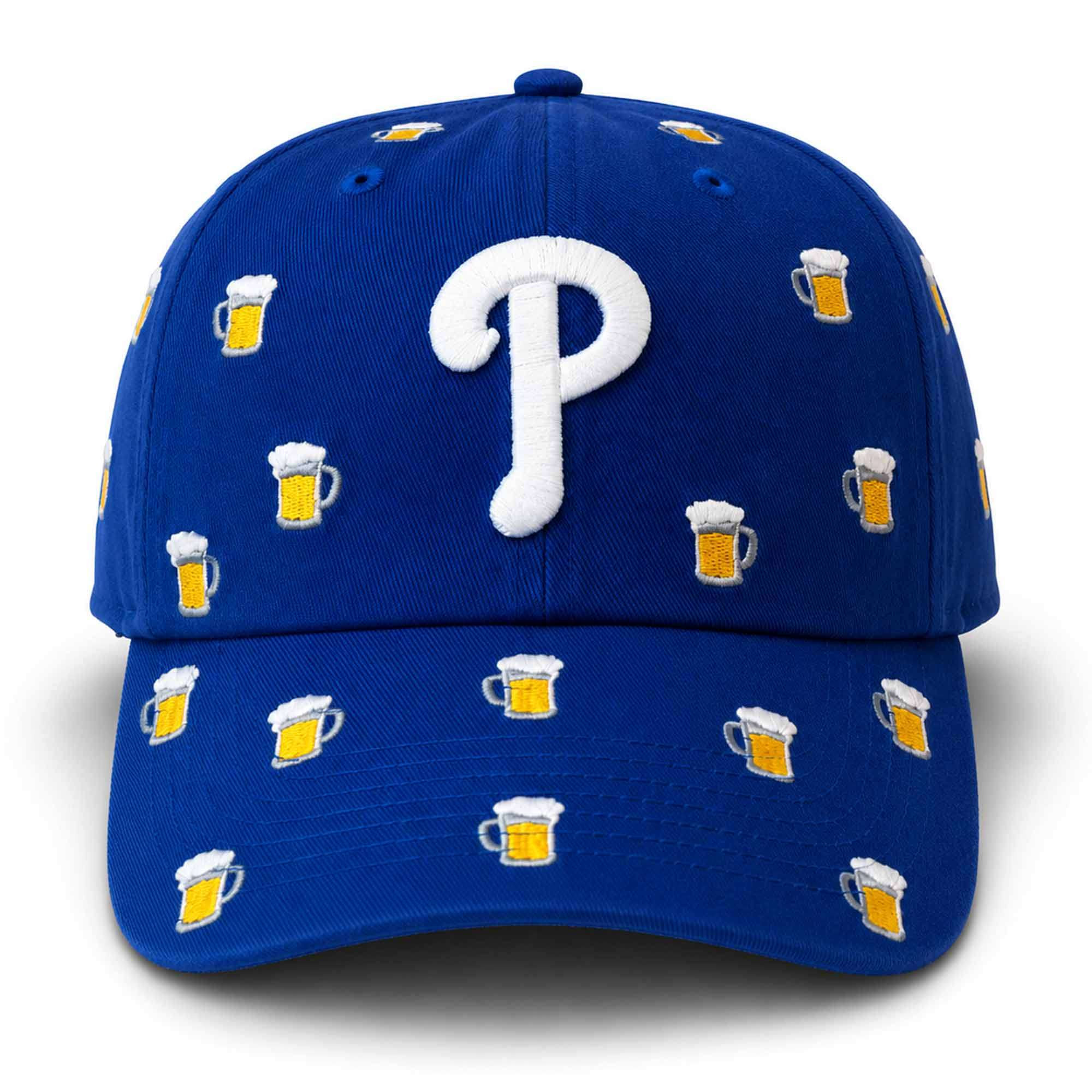 2026 Phillies Scattered Beer Mug Hat Embroidered Philadelphia Phillies Merch Gifts For Dad - Kdjoy