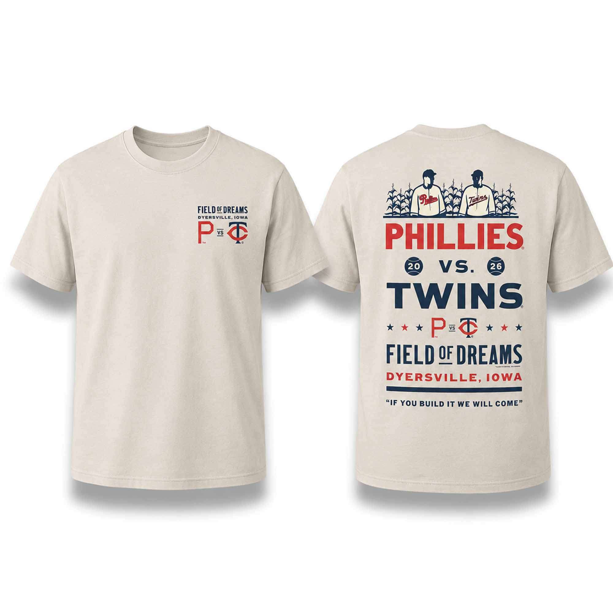 2026 Phillies Vs Twins Field Of Dreams Dyersville Iowa Shirt Gift For Baseball Fans - Kdjoy