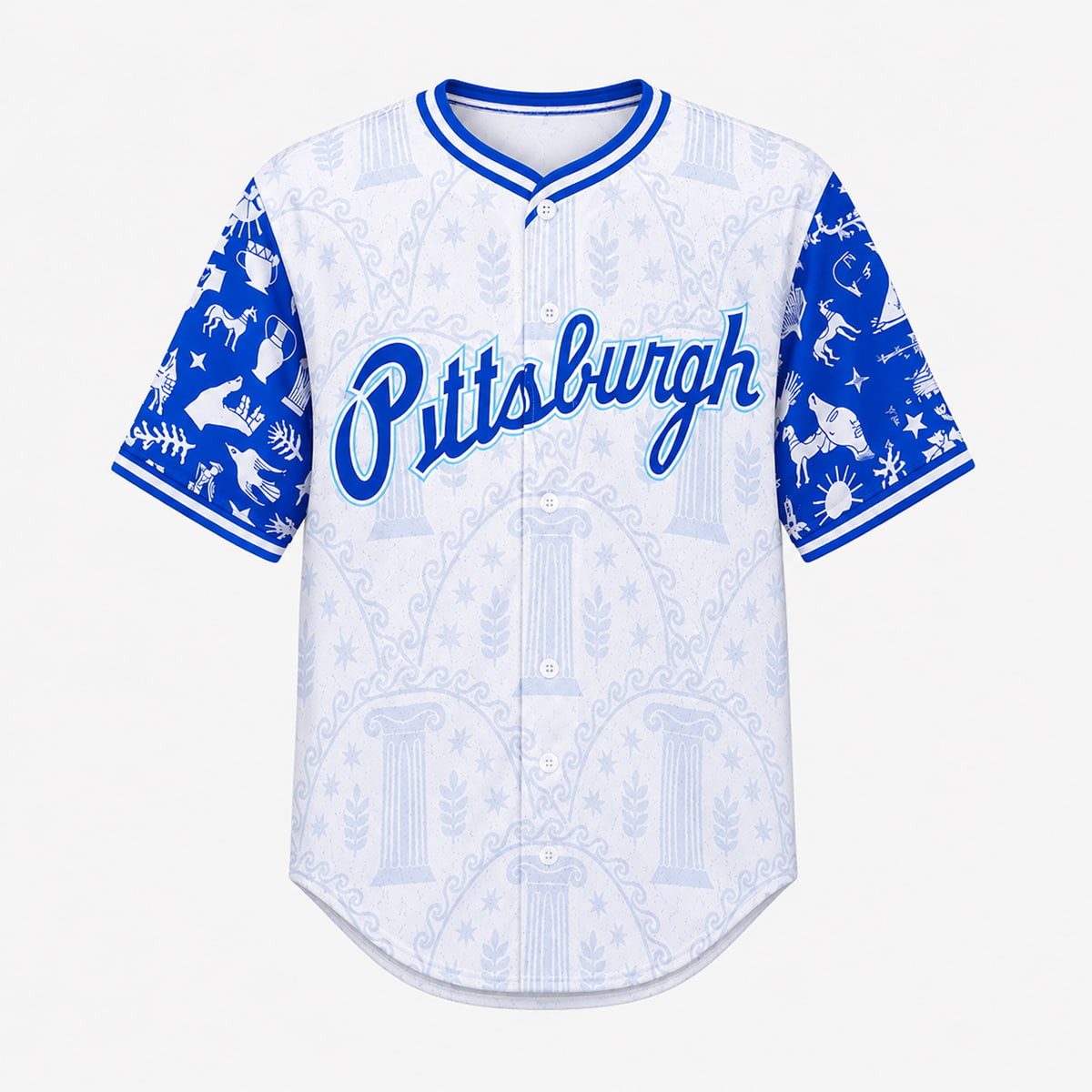 2026 Pirates Greek Heritage Day Jersey Pittsburgh Pirates Merch Best Gifts For Baseball Lovers - Kdjoy 2026 Pirates Greek Heritage Day Jersey Pittsburgh Pirates Merch Best Gifts For Baseball Lovers - Kdjoy
