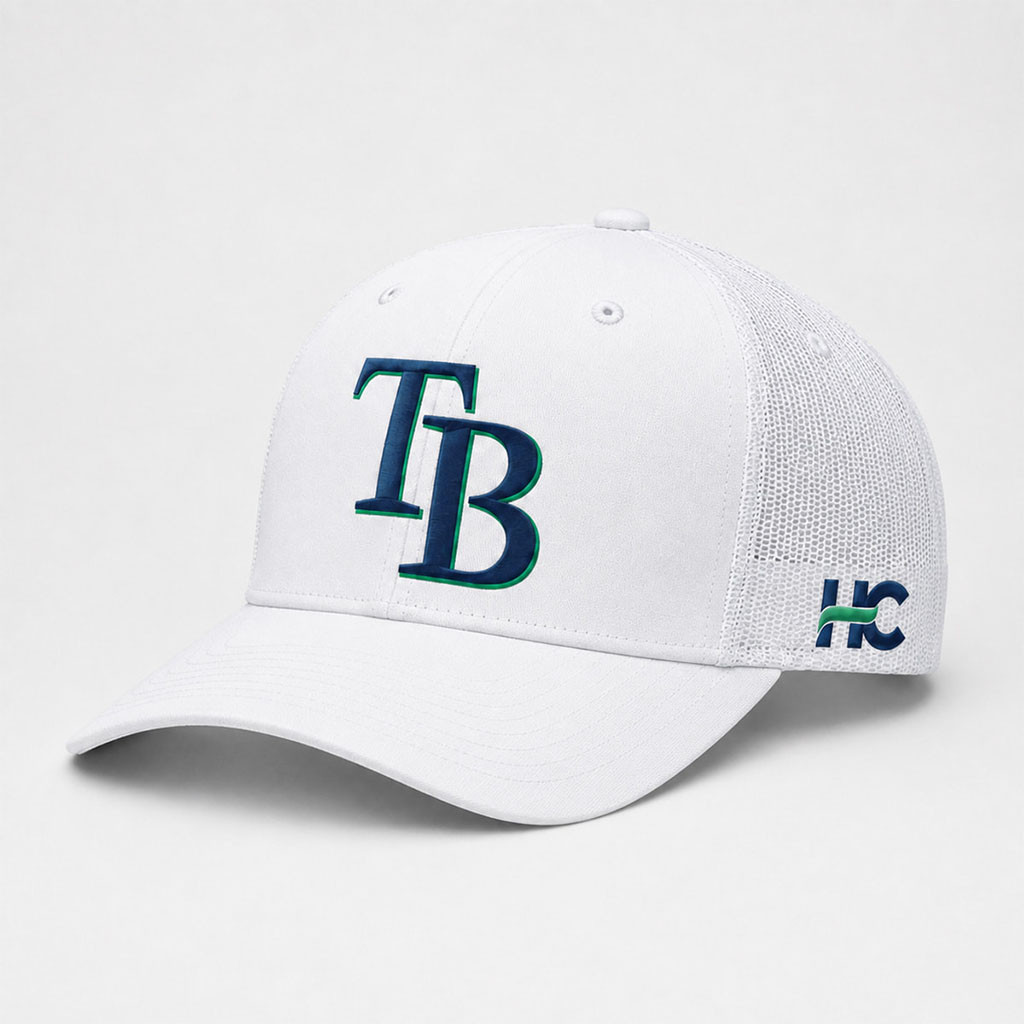 2026 Rays Hillsborough College Trucker Hat Embroidered Tampa Bay Rays Merch Fans Gifts - Kdjoy