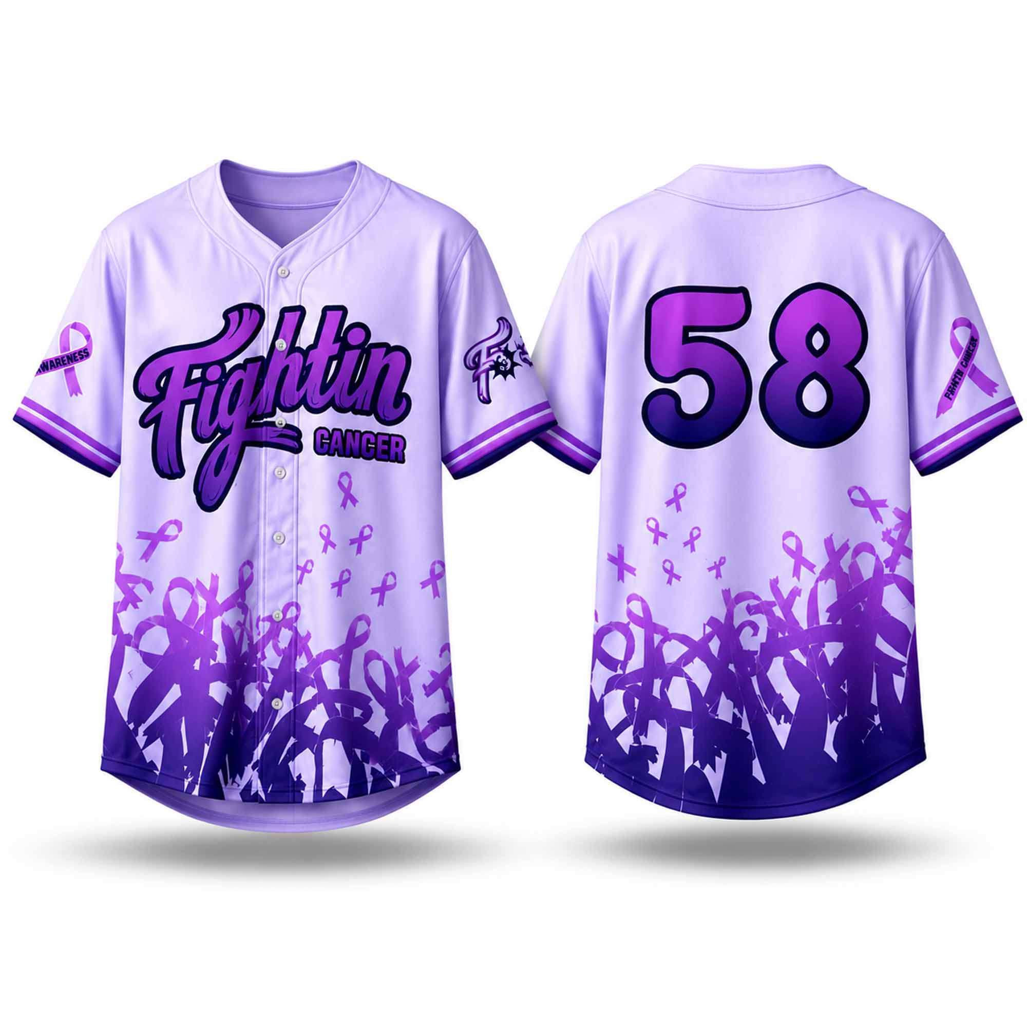 2026 Reading Fightin Phils #58 Fightin Cancer Night Jersey Reading Fightin Phils Merch - Kdjoy