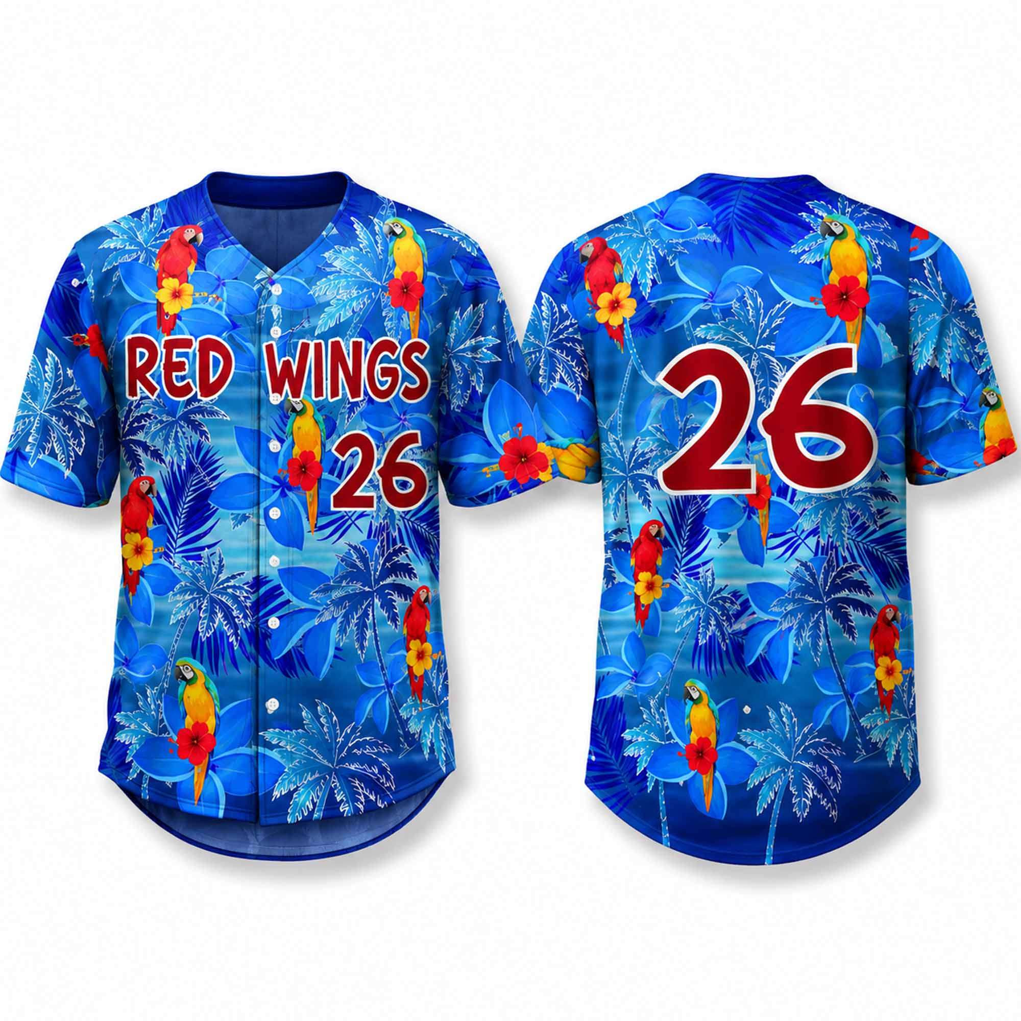 2026 Red Wings Margaritaville Jersey Detroit Red Wings Merch Best Gifts For Hockey Fans - Kdjoy 2026 Red Wings Margaritaville Jersey Detroit Red Wings Merch Best Gifts For Hockey Fans - Kdjoy