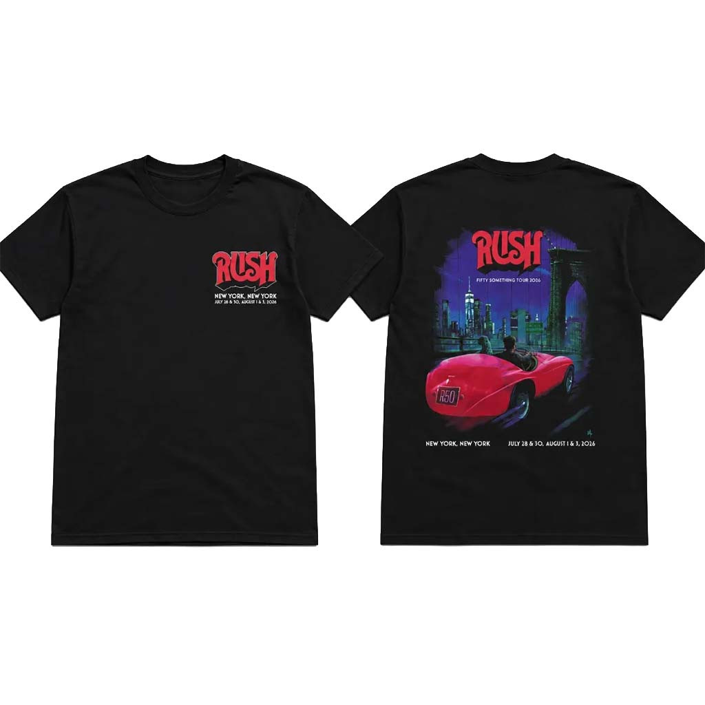 2026 Rush Fifty Something Tour NYC Pop Up Madison Square Garden Shirt RUSH Band Merch - Kdjoy