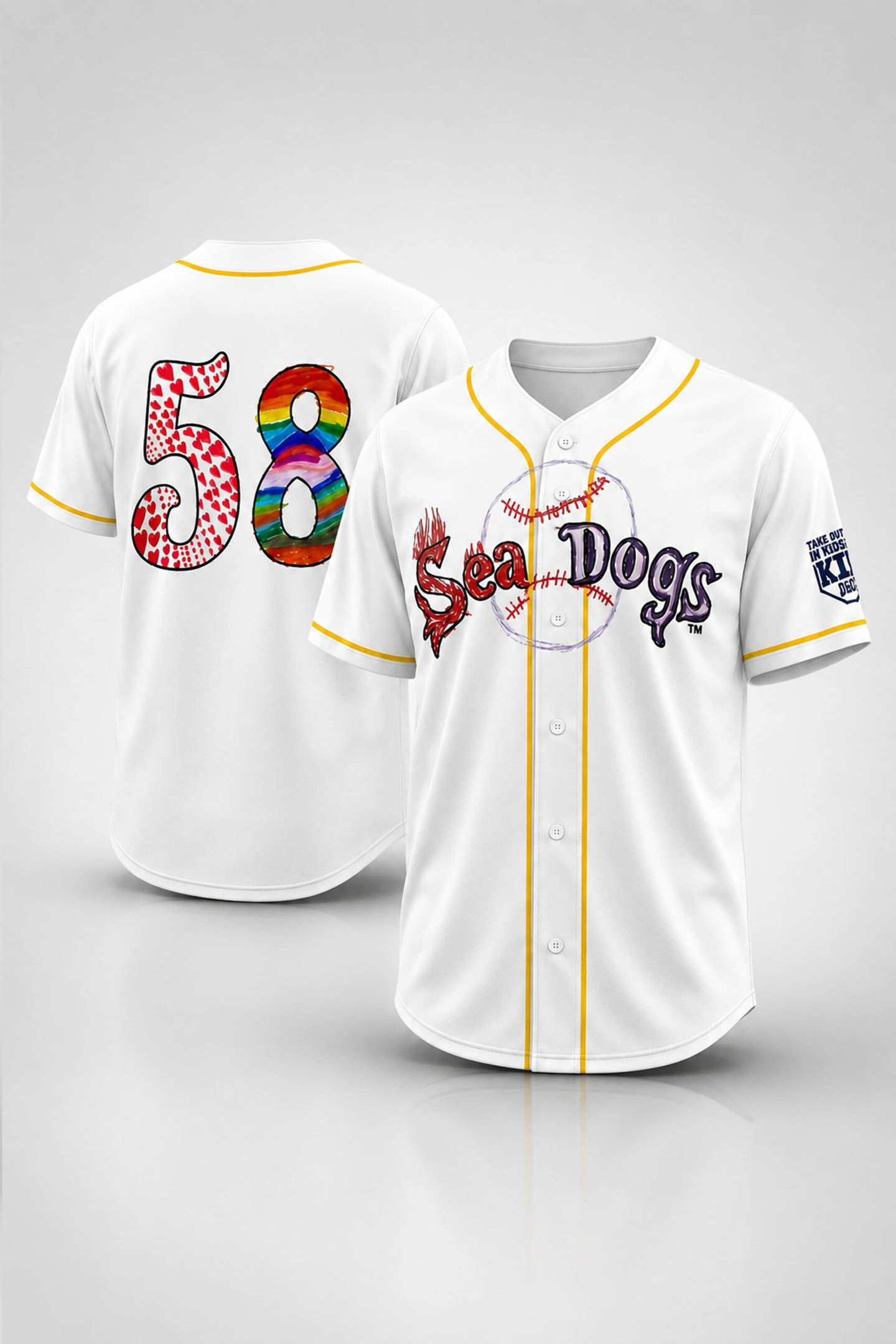 2026 Sea Dogs Maine Children's Cancer Program Jersey Sea Dogs Merch Gift For Baseball Fans - Kdjoy 2026 Sea Dogs Maine Children's Cancer Program Jersey Sea Dogs Merch Gift For Baseball Fans - Kdjoy