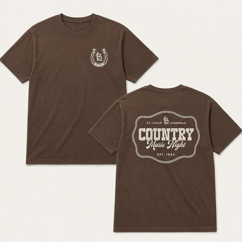 2026 St Louis Cardinals Country Music Night T-Shirt Western Style Tee St Louis Cardinals Merch - Kdjoy