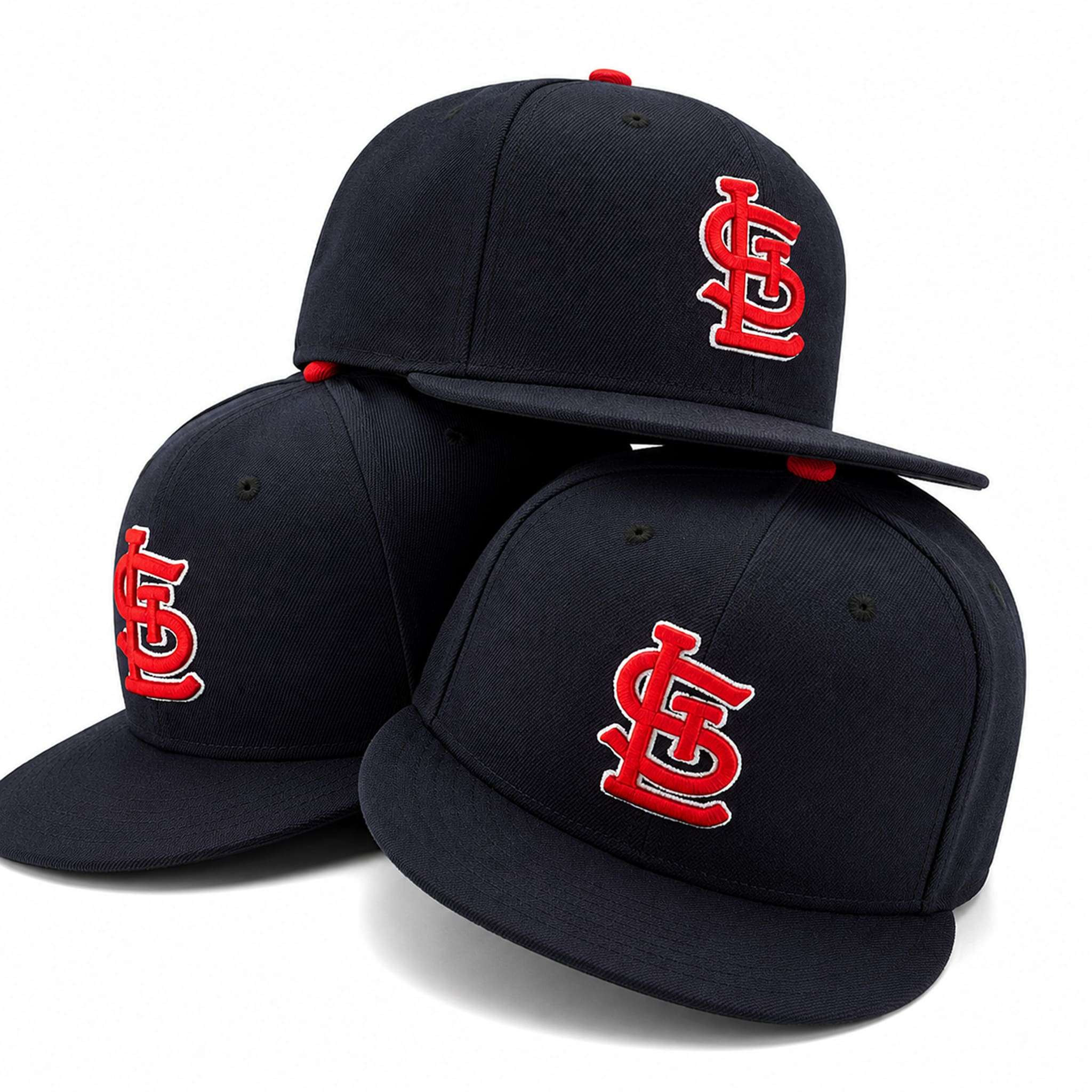 2026 STL Cardinals Navy Snapback Hat Embroidered St Louis Cardinals Merch Gift Ideas For Fans - Kdjoy