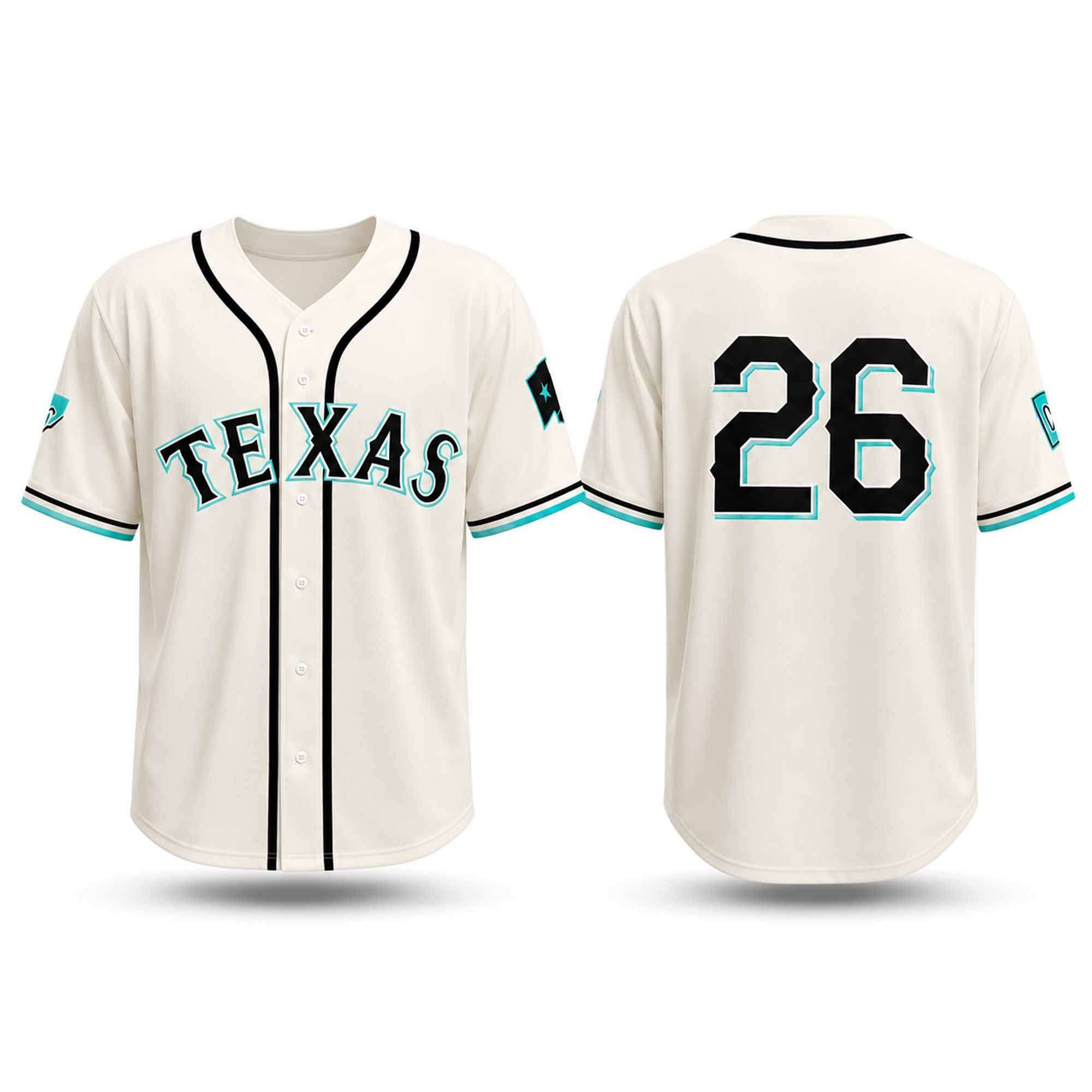 2026 Texas Rangers Dude Perfect Jersey Rangers Merch Baseball Lover Gift Ideas - Kdjoy