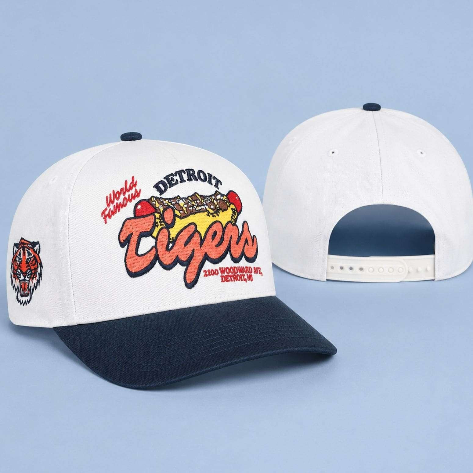 2026 Tigers World Famous Coney Dog Hat Embroidered Detroit Tigers Merch Fans Gifts - Kdjoy