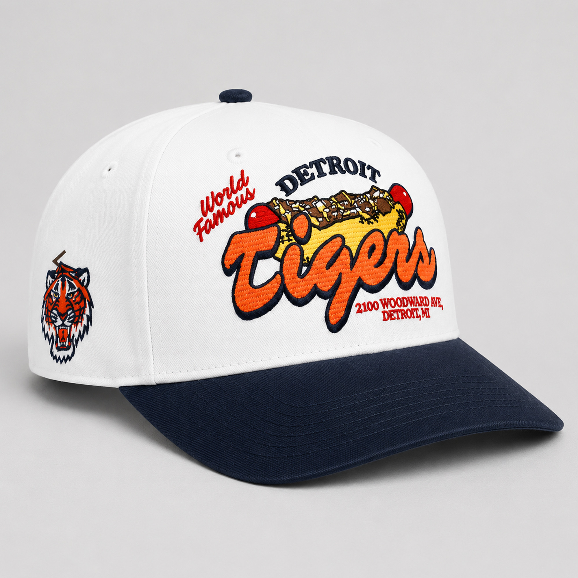 2026 Tigers World Famous Coney Island Hot Dog Hat Embroidered Detroit Tigers Merch Gifts For Fan - Kdjoy