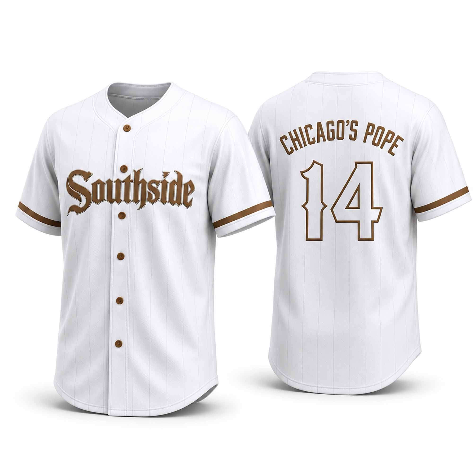 2026 White Sox #14 Chicago Pope Jersey Chicago White Sox Merch Gifts For Baseball Fans - Kdjoy