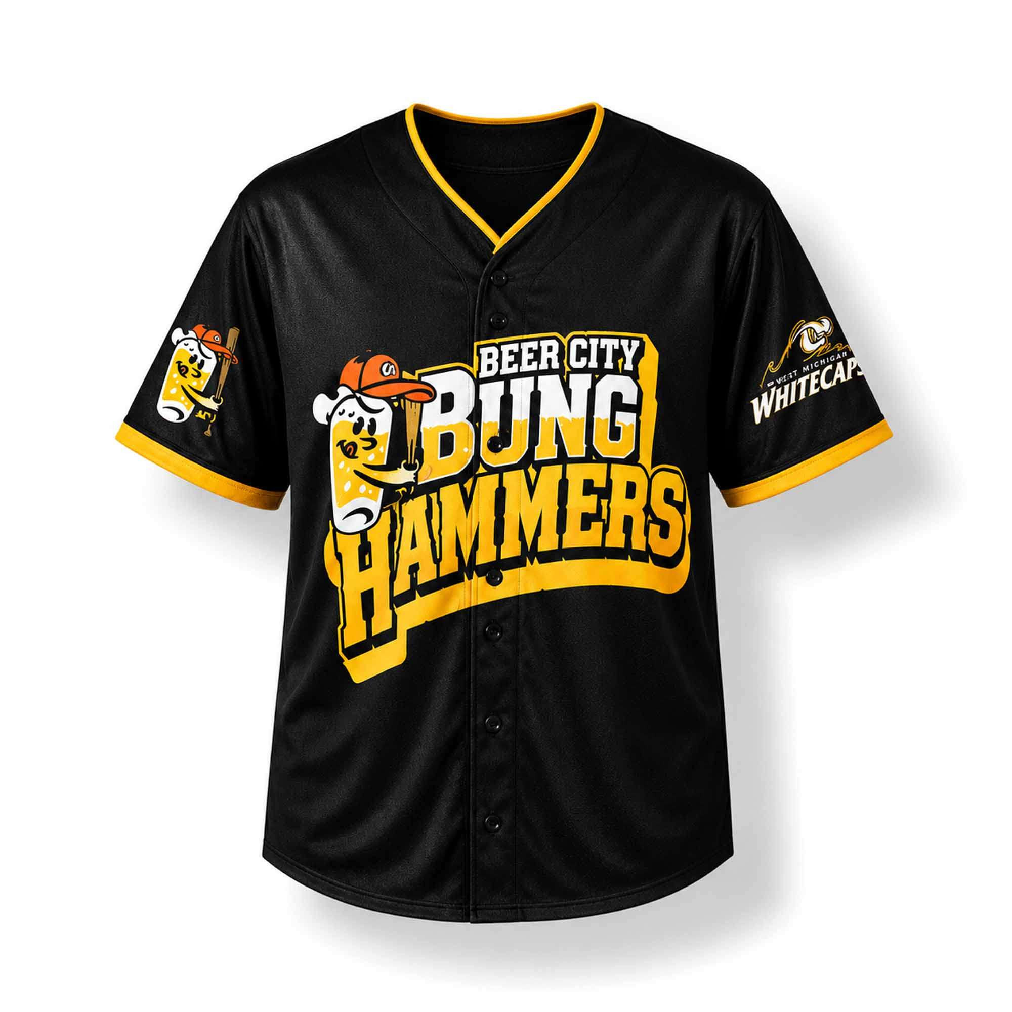 2026 Whitecaps Beer City Bung Hammers Jersey West Michigan Whitecaps Merch Gifts For Fan - Kdjoy