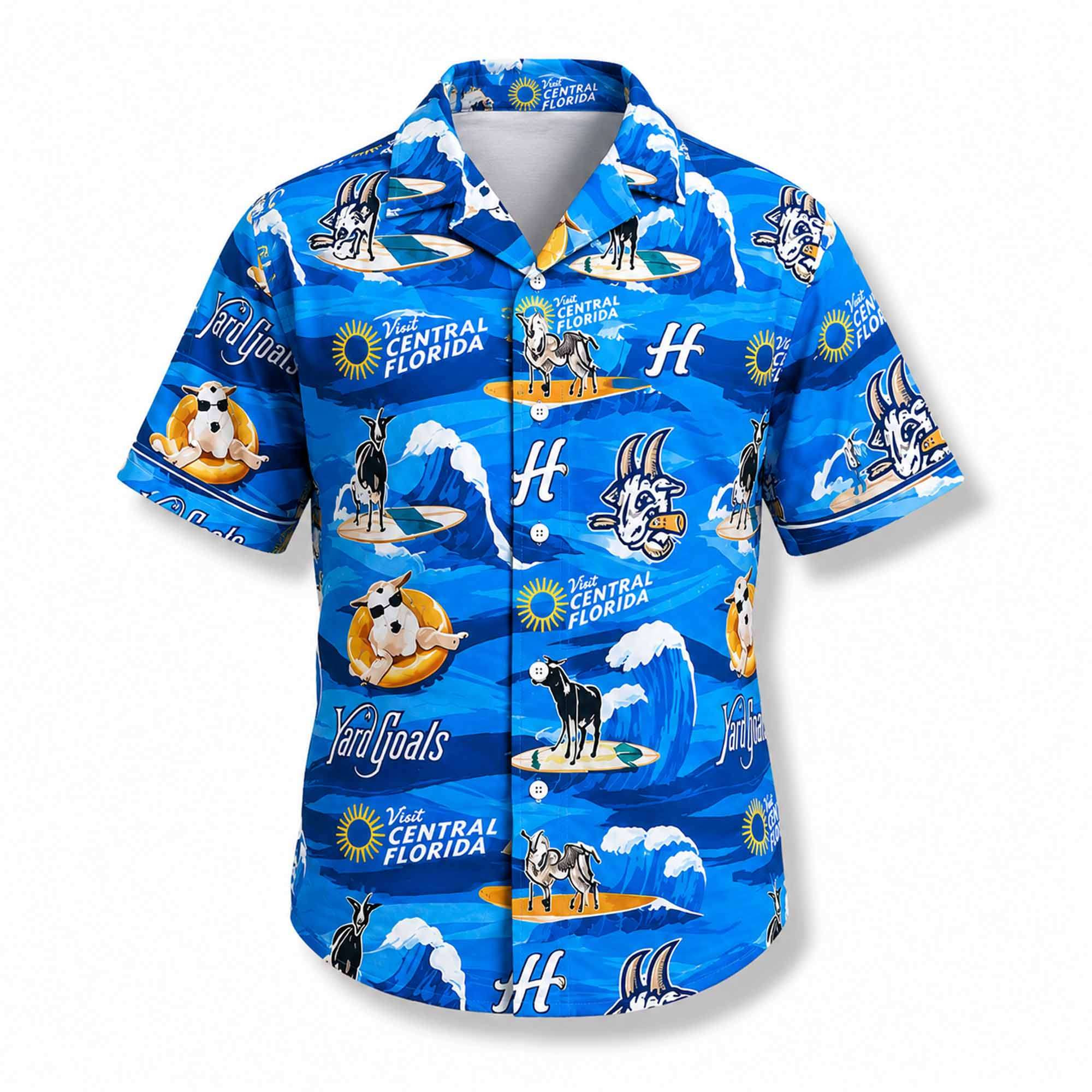 2026 Yard Goats Floridian Hawaiian Shirt Hartford Yard Goats Merch Gift For Baseball Fans - Kdjoy