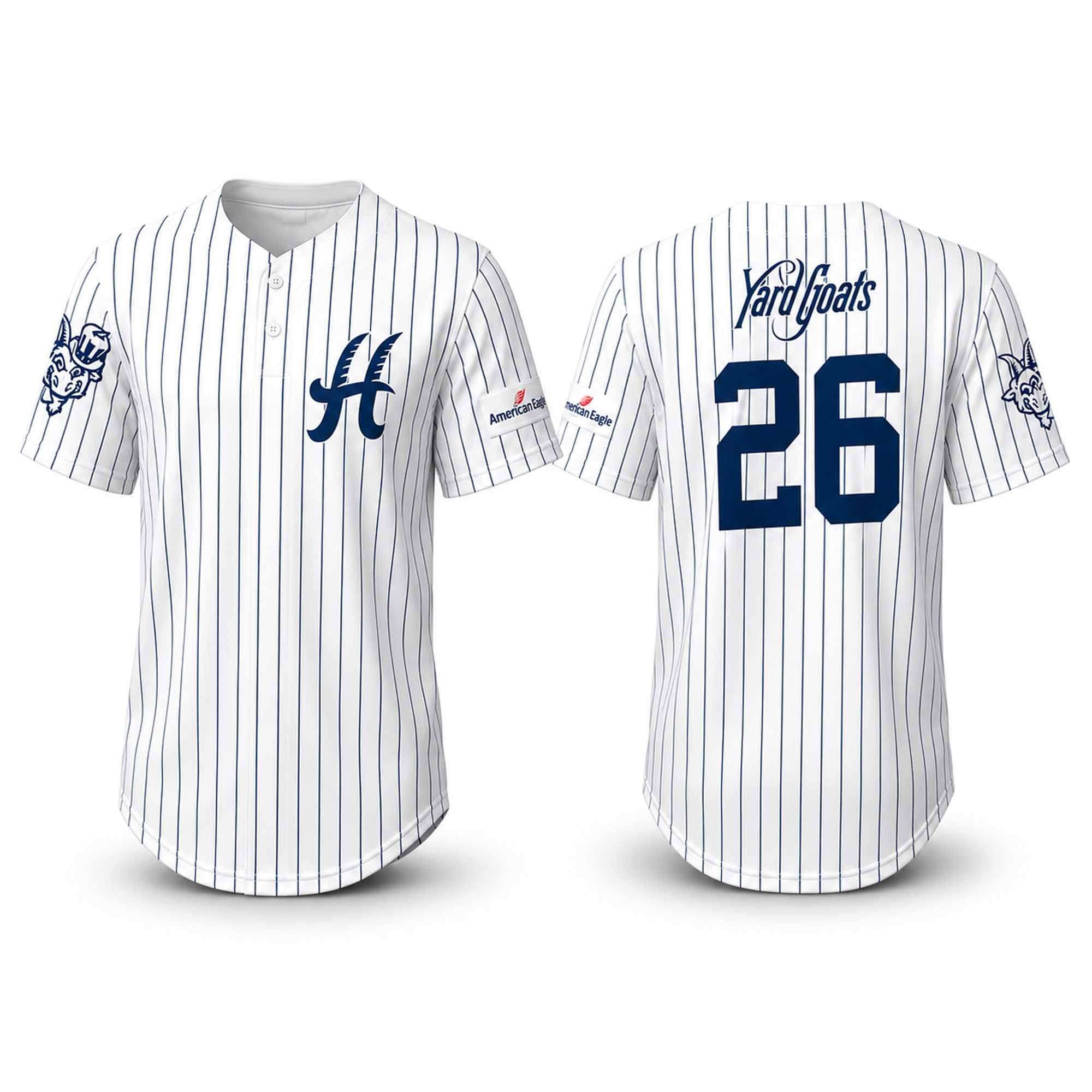 2026 Yard Goats Pinstripe Jersey Hartford Yard Goats Merch Best Gifts For Baseball Fans - Kdjoy 2026 Yard Goats Pinstripe Jersey Hartford Yard Goats Merch Best Gifts For Baseball Fans - Kdjoy