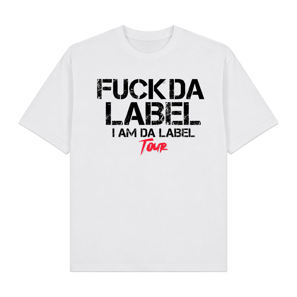 2FithyRicky Merch 2026 Fukk Da Label T-Shirt White 2FithyRicky Tour Merch Gift For Rap Fans - Kdjoy 2FithyRicky Merch 2026 Fukk Da Label T-Shirt White 2FithyRicky Tour Merch Gift For Rap Fans - Kdjoy