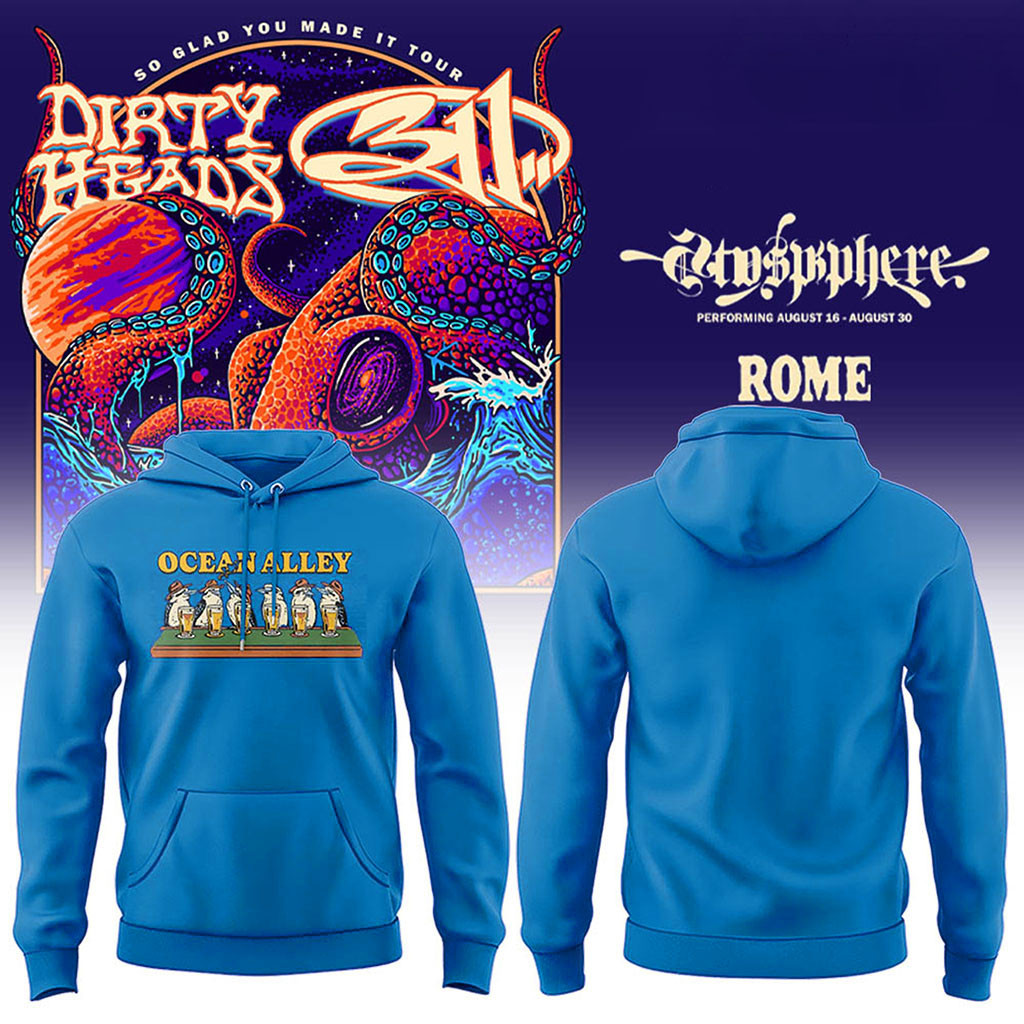 311 And Dirty Heads Rome Tour 2026 Hoodie Ocean Valley Hoodie Present For Rock Band Fans - Kdjoy
