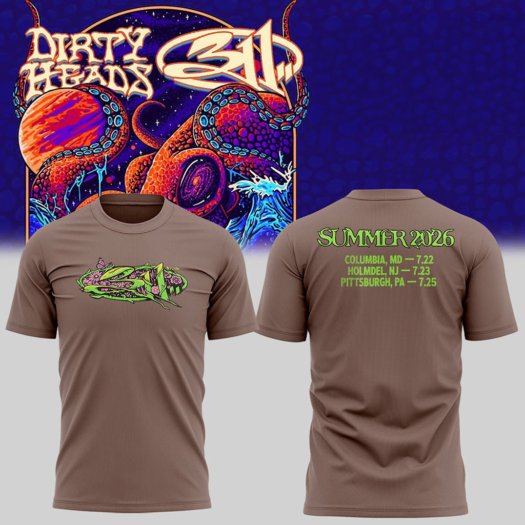 311 And Dirty Heads Rome Tour 2026 T-Shirt 311 Band Merch Gifts For Music Lovers - Kdjoy