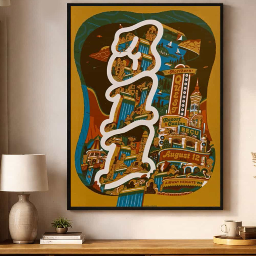 311 Band Airway Heights WA Event Poster 311 Band Merch Music Lovers Wall Art Decor - Kdjoy