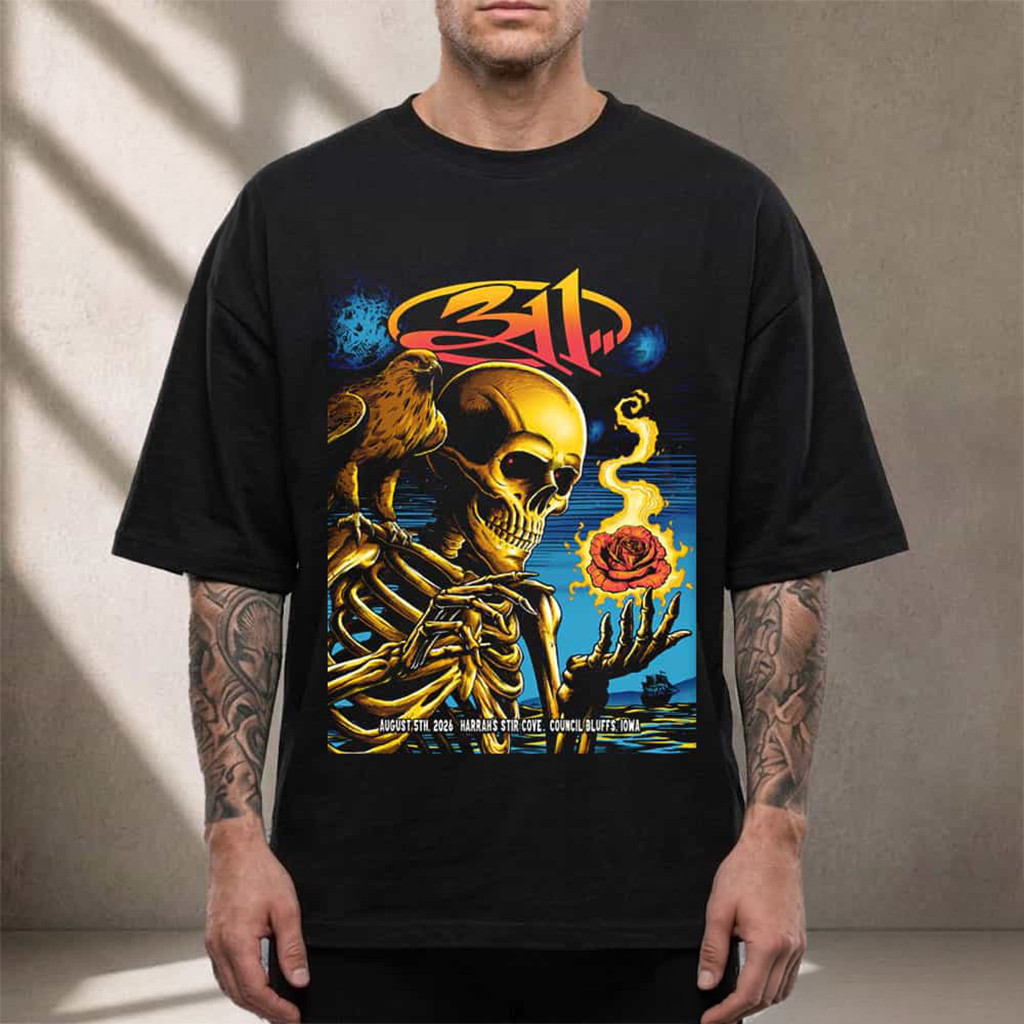 311 Band Council Bluffs Iowa 2026 Event Poster Shirt So Glad You Made It Tour Tee 311 Merch - Kdjoy 311 Band Council Bluffs Iowa 2026 Event Poster Shirt So Glad You Made It Tour Tee 311 Merch - Kdjoy