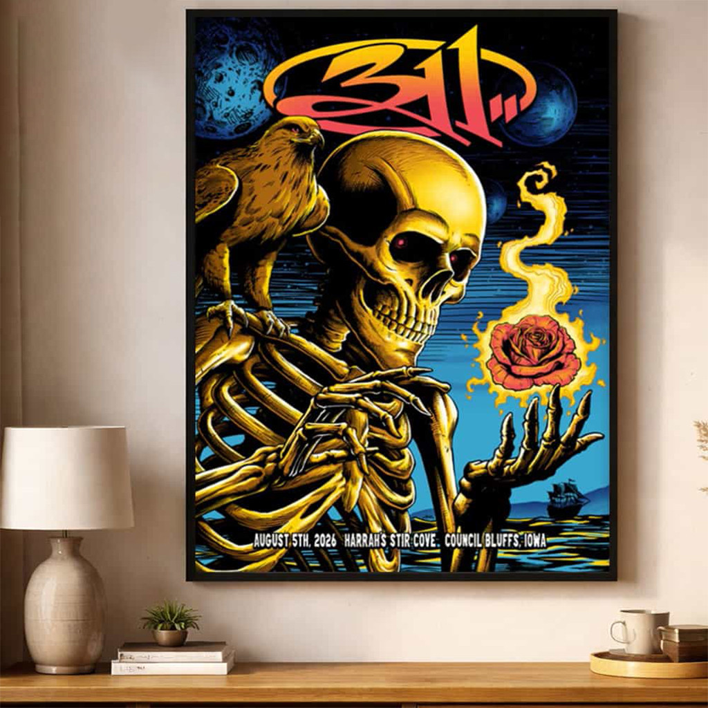 311 Band Council Bluffs Iowa 2026 Event Poster So Glad You Made It Tour Poster Decor 311 Merch - Kdjoy 311 Band Council Bluffs Iowa 2026 Event Poster So Glad You Made It Tour Poster Decor 311 Merch - Kdjoy