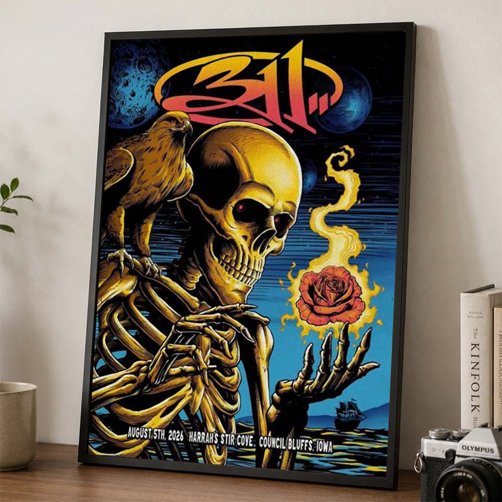 311 Council Bluffs Iowa 2026 Poster 311 Merch Music Lovers Wall Art For Living Room - Kdjoy