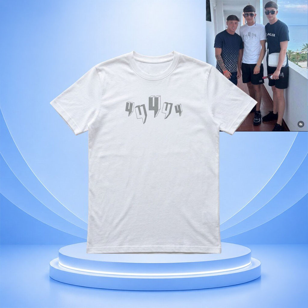 44444 Graphic T-Shirt White Birthday Gift For Friends - Kdjoy