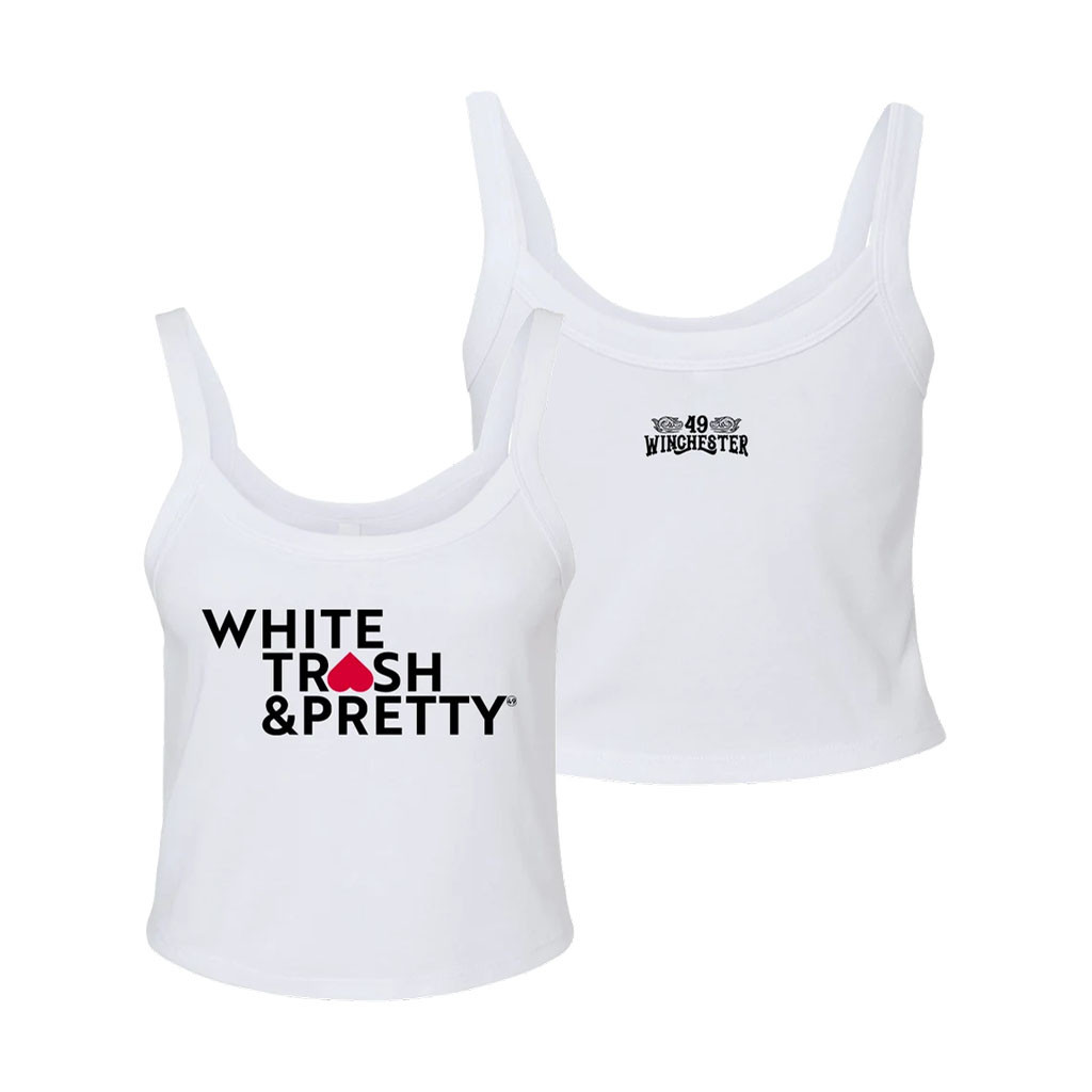 49 Winchester Merch 2026 White Trash And Pretty Tank Top White Best Gift For Her - Kdjoy 49 Winchester Merch 2026 White Trash And Pretty Tank Top White Best Gift For Her - Kdjoy