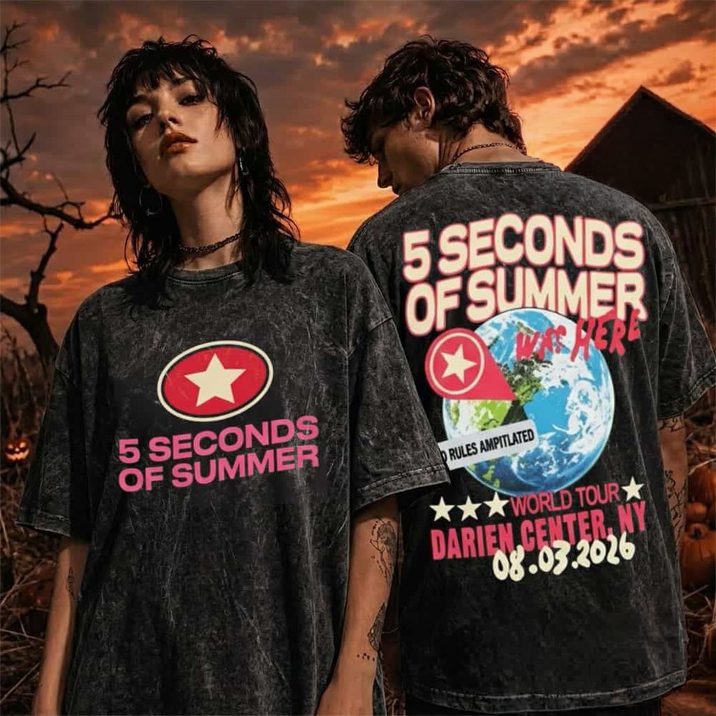 5 Seconds Of Summer New York 2026 Merch Everyone's A Star World Tour T-Shirt Best Gifts - Kdjoy